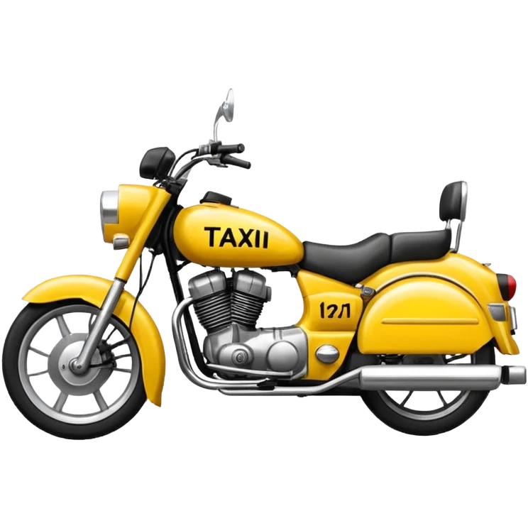 Un taxi que sea una moto y que ponga taxi y que sea una moto emoji