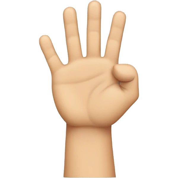 Thumbs up, no fingers showing emoji