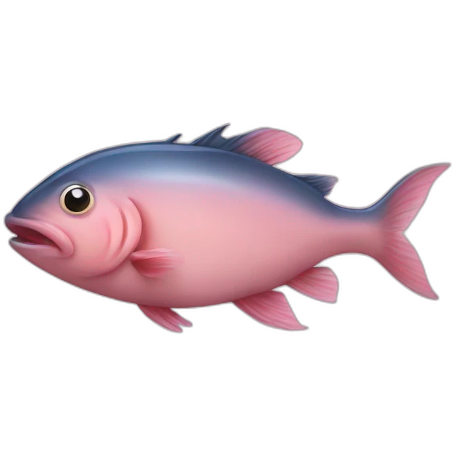 half fish, half pig emoji