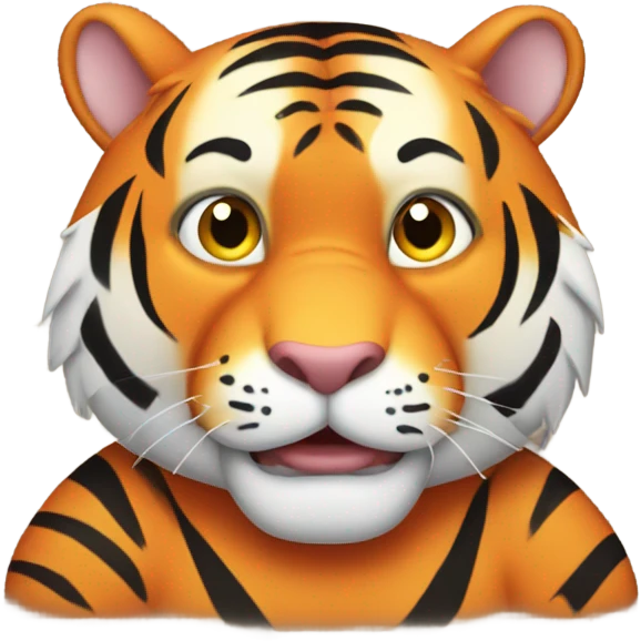 Overweight Tigger the tiger emoji