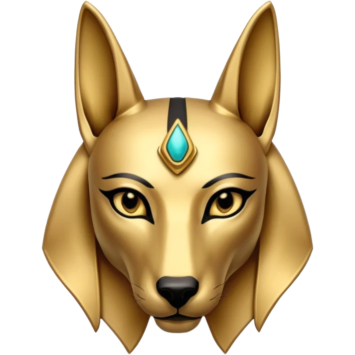 Anubis face close-up emoji
