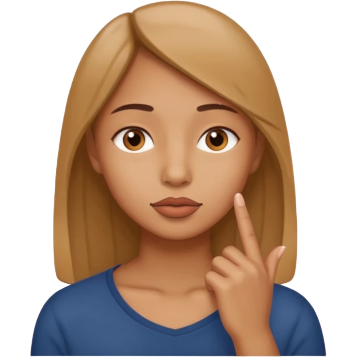 Emoji de humano mandando a callar emoji