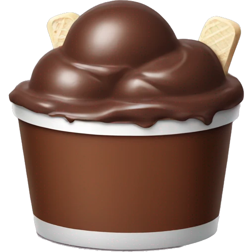 tub of chocolate icecream  emoji