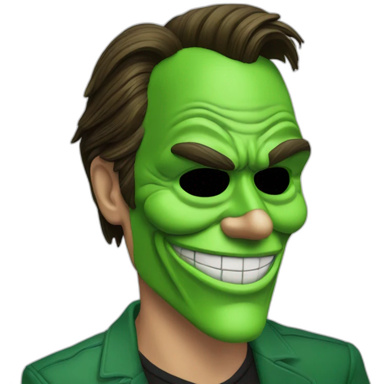 Jim Carrey the mask emoji
