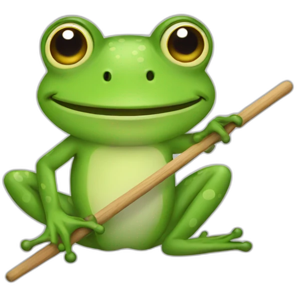 frog with a palette emoji