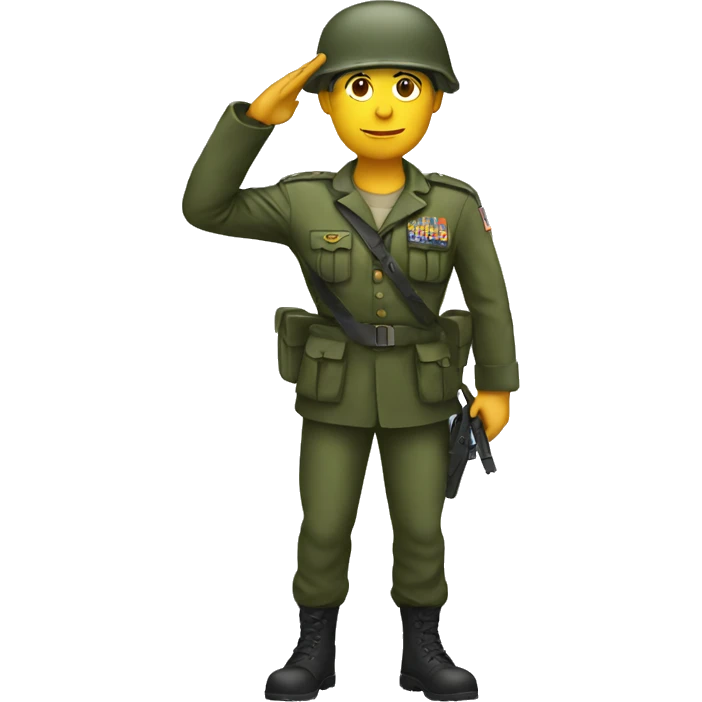 soldier saluting emoji