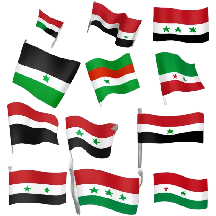 Mix Iraqi flag and Palestine emoji