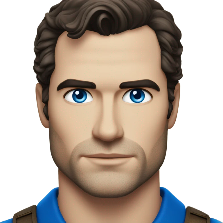 Henry cavill with blue eyes emoji