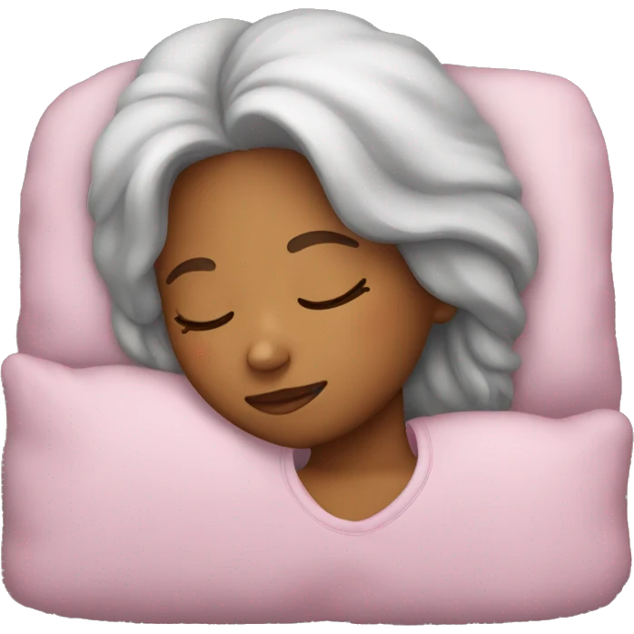 A girl sleeping emoji