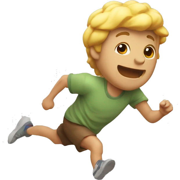 Emoji de un ladrón corriendo  emoji