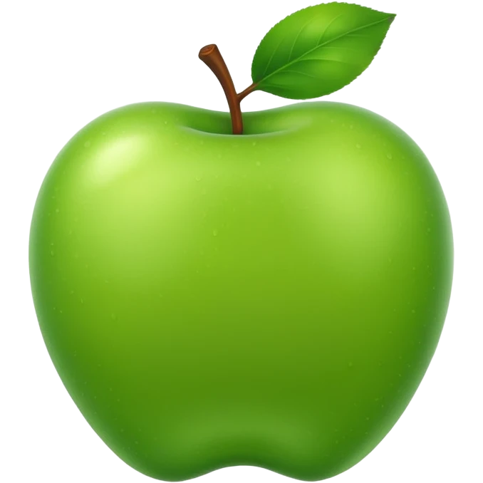 elma yeşil emoji