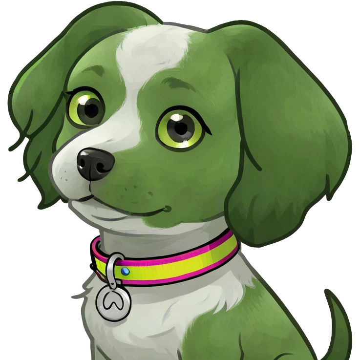 a small wihte dog with ling hair and big black eys emoji