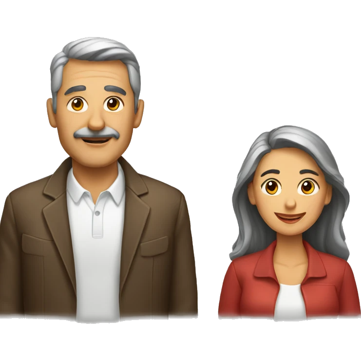 hombre y mujer de 50 años emoji