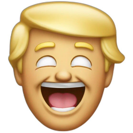 Trump laughing  emoji