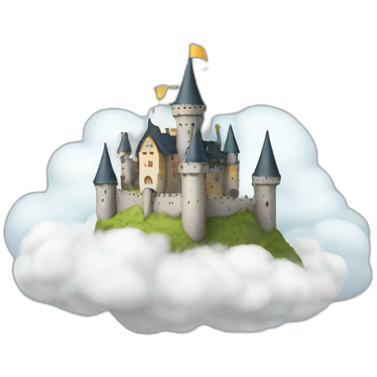 castle on cloud emoji