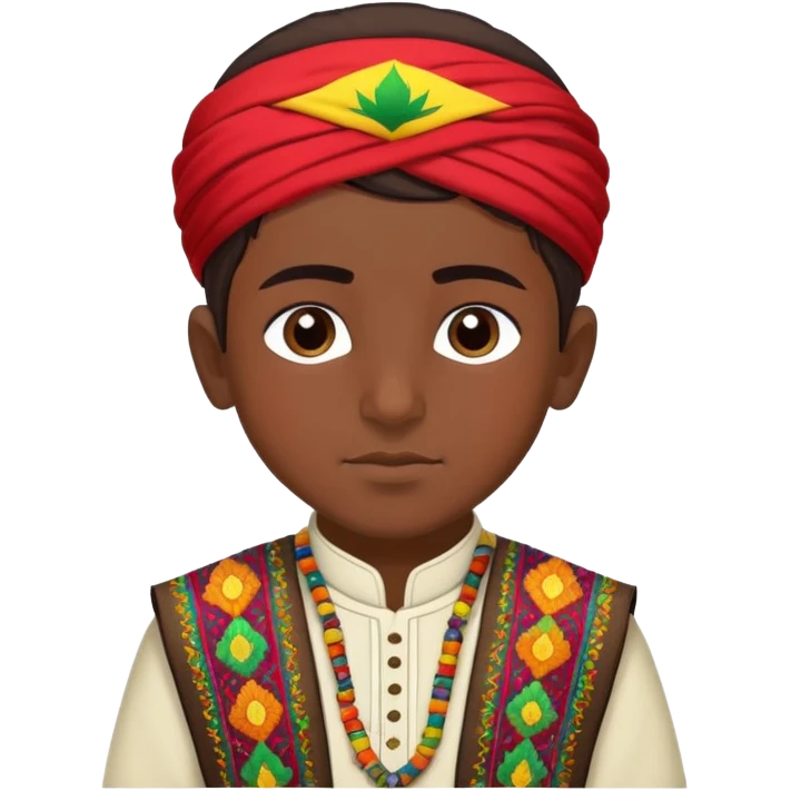 Kurdish boy in traditional clothes emoji