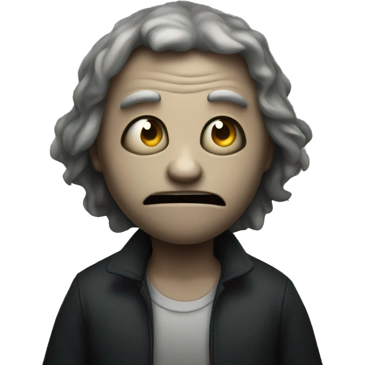 creepy weird in a dark room emoji