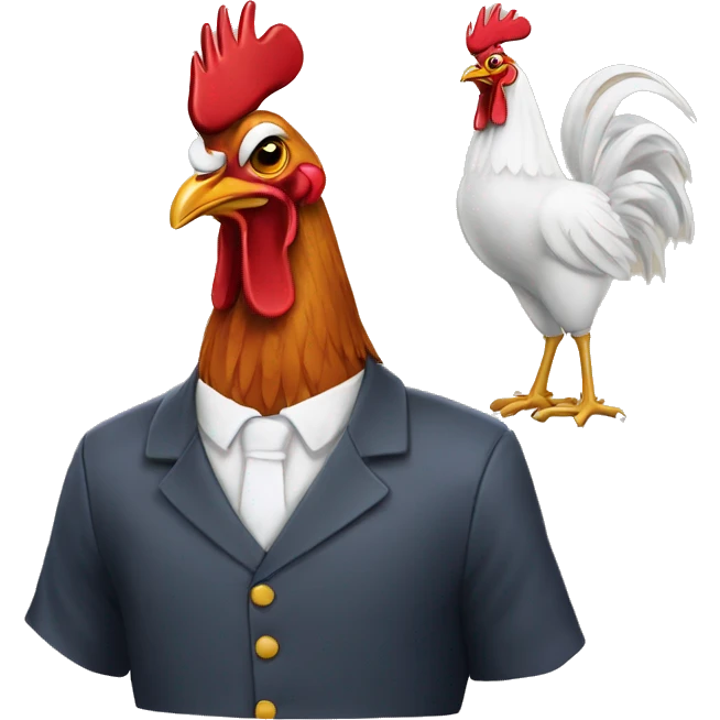 Good morning mr rooster  emoji