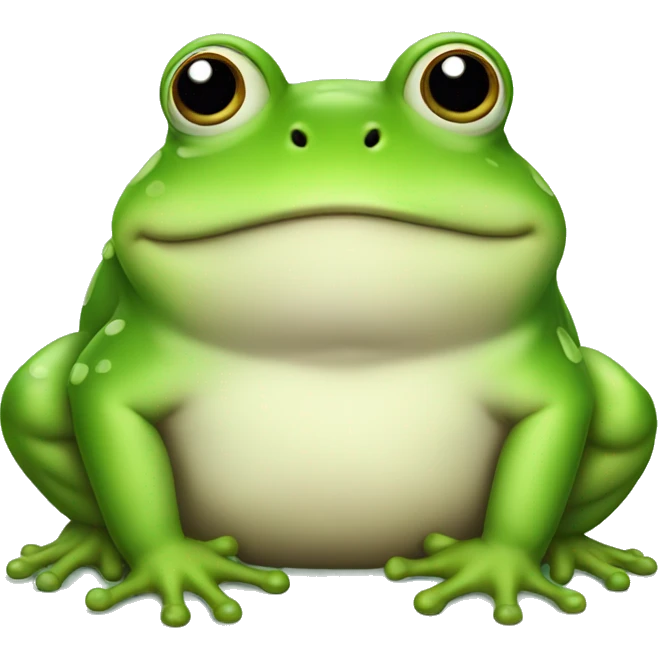 Chubby frog emoji