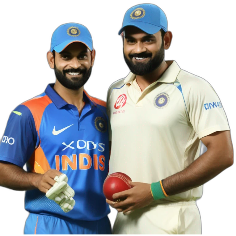 virat kholi & dhoni emoji