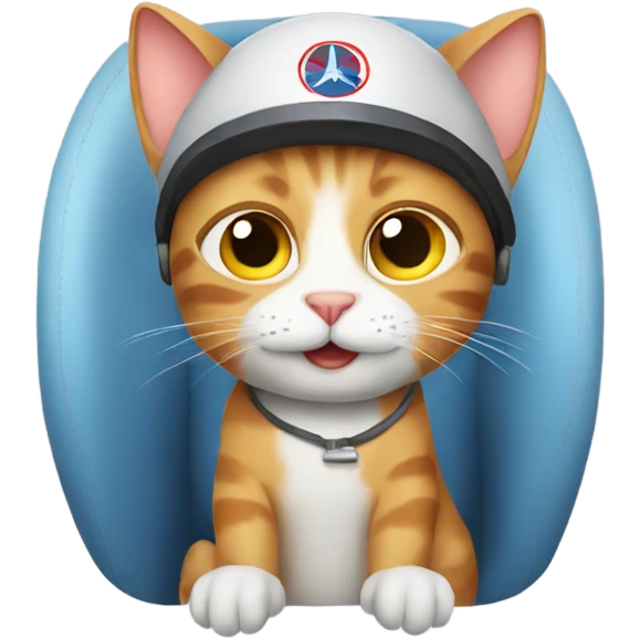 Cat in airplane  emoji