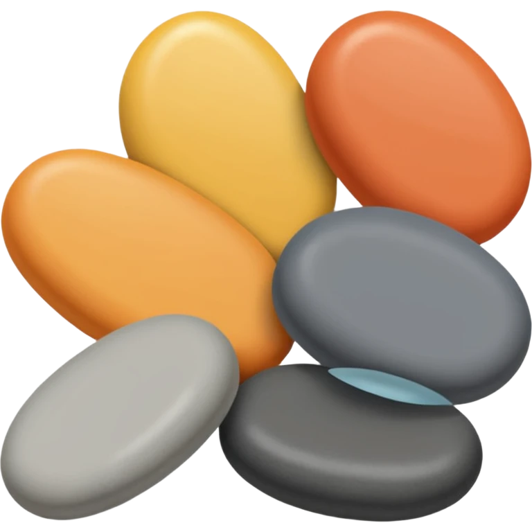 beautiful pebbles emoji