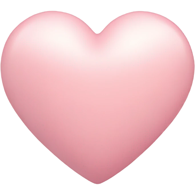 Pastel pink heart emoji