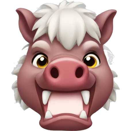 Cute razorback emoji
