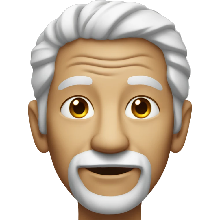 old man smiling with dread emoji