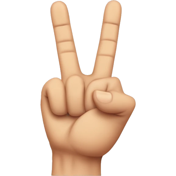 rock and roll hand sign with the index finger and pinkie bent half way and the thumb bent emoji
