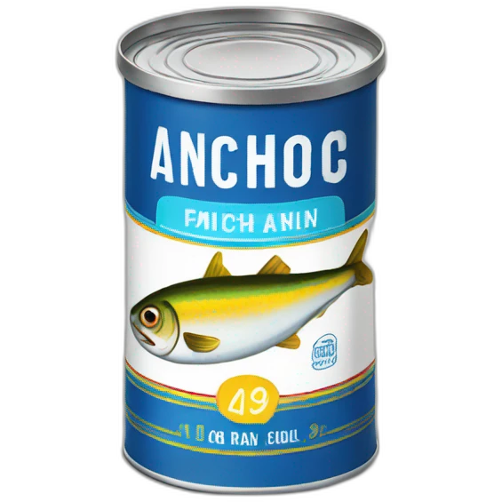 colourful tin of anchovies emoji