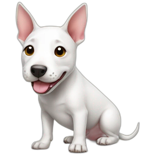 Cute little Bull Terrier emoji