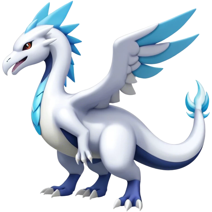Kyurem-reshiram-Lugia-Latios-suicune-hybrid, full body emoji