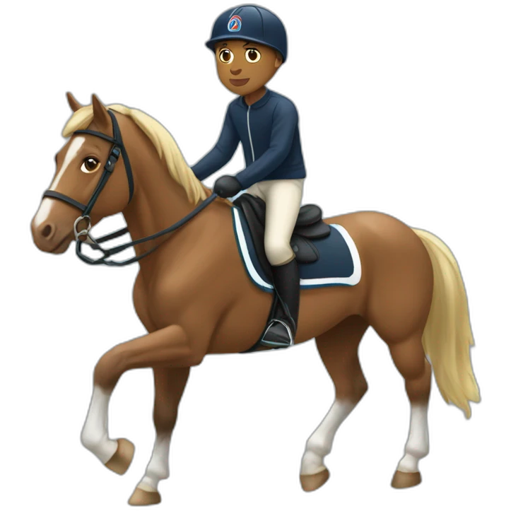 Mbappe sur poney emoji
