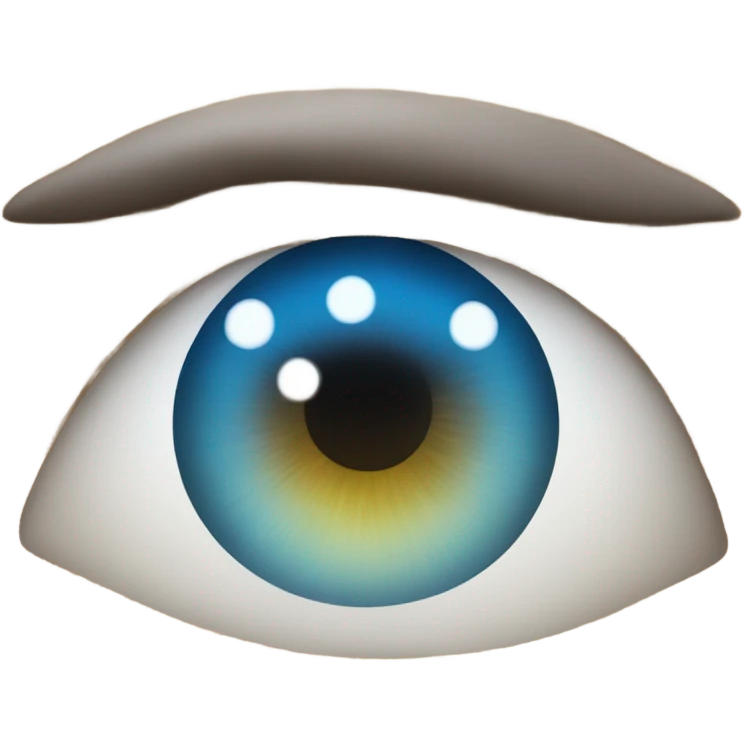Blue eyes emoji