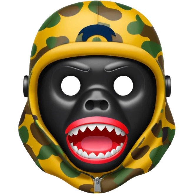 Сделай логотип Bape emoji