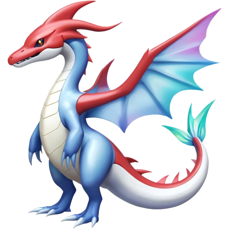 Milotic-Latias-Kyurem-Garchomp-Fakémon-hybrid-creature (full body)  emoji