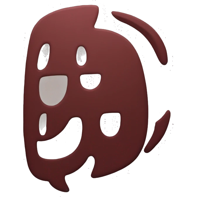 a dark red color discord logo emoji