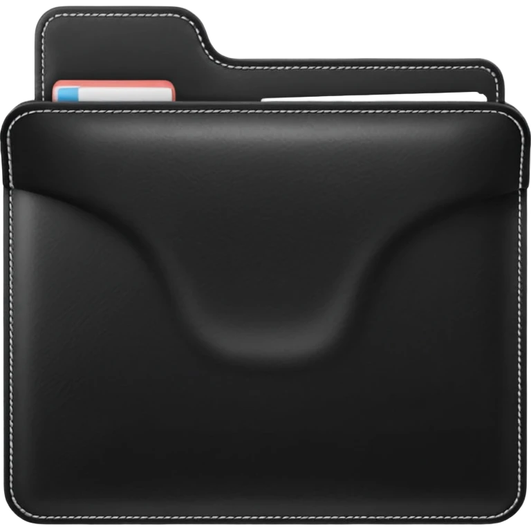black folder emoji