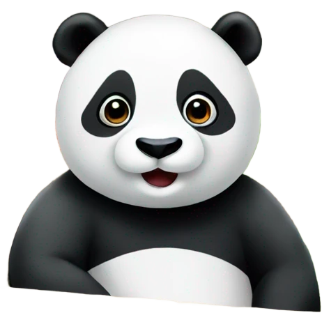 Panda at the market emoji