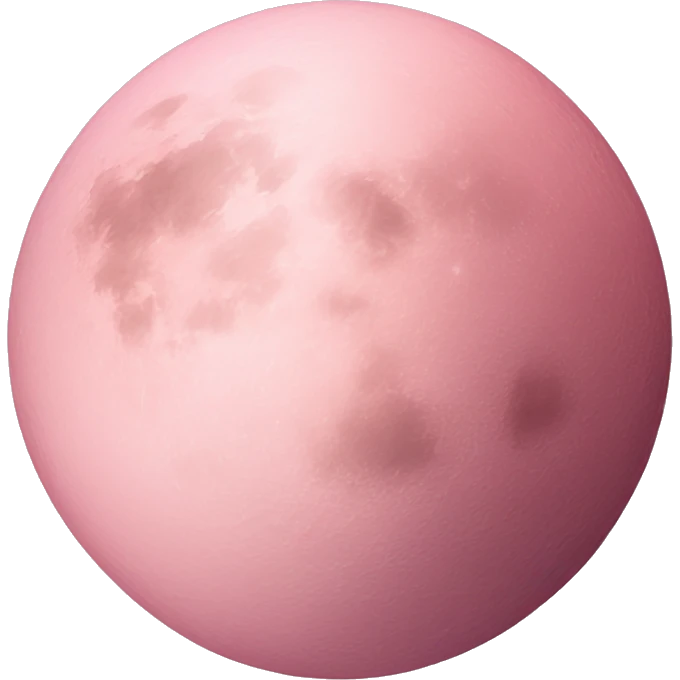 Light pink pink moon emoji