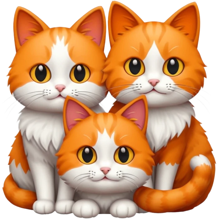 3 cats emoji
