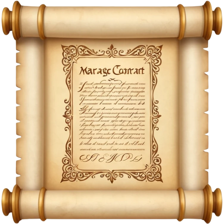 Old Scroll Marriage Contract emoji