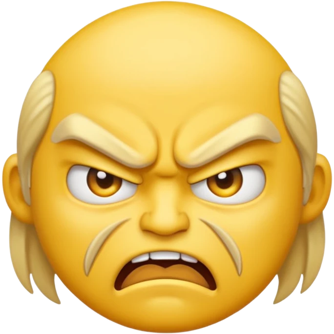 angry face emoji, classic style emoji