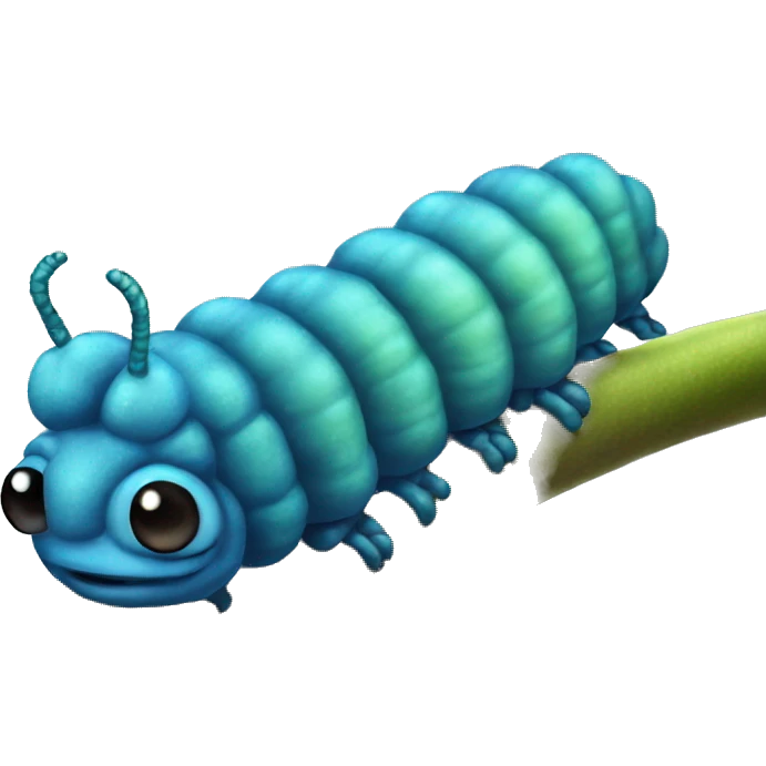 absolem blue catepillar realistic emoji