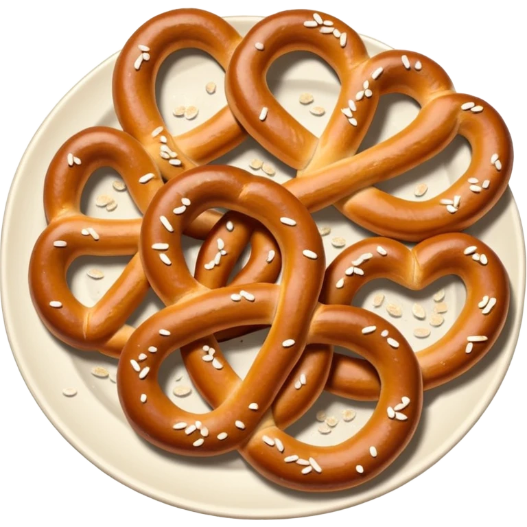 Plate of Pretzel emoji