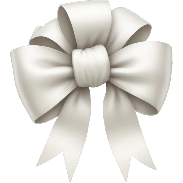White bow emoji