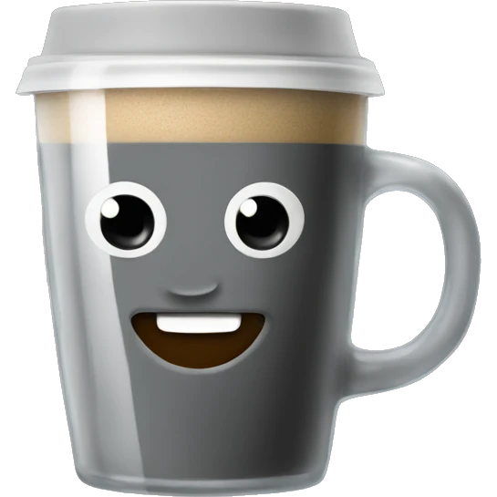 coffee in gray glass emoji