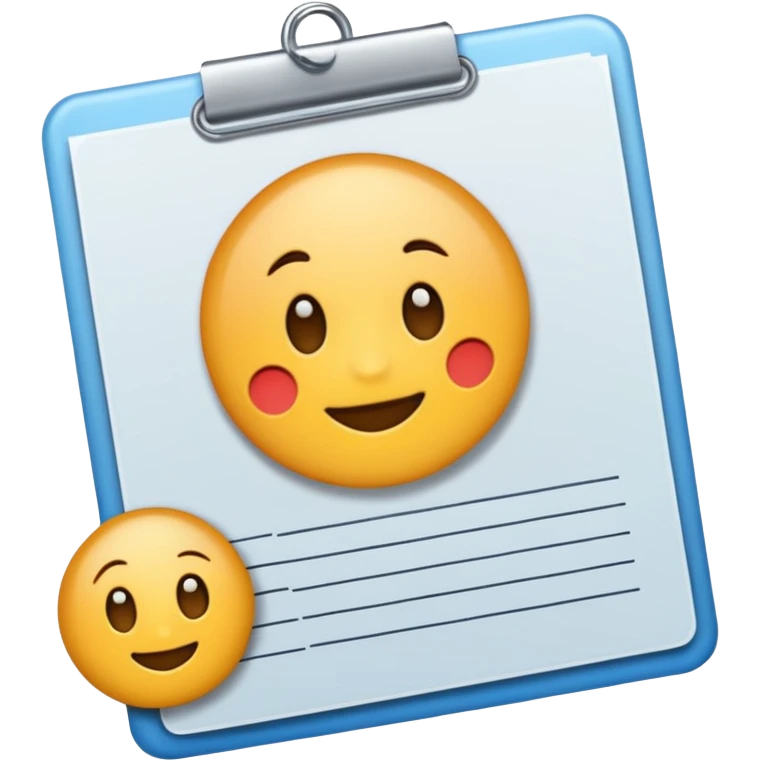 test completion sheet emoji