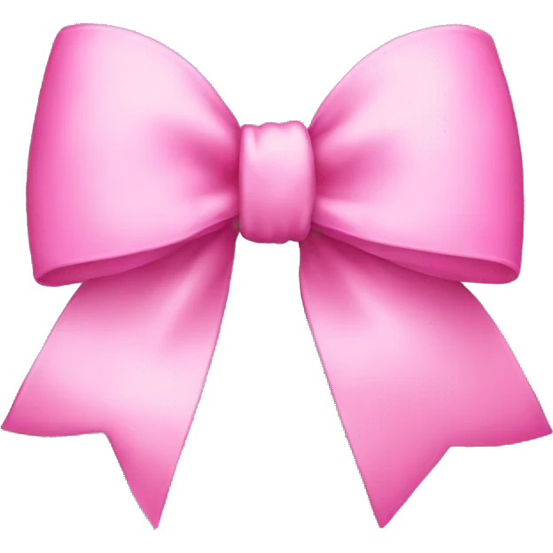 Pink bow emoji